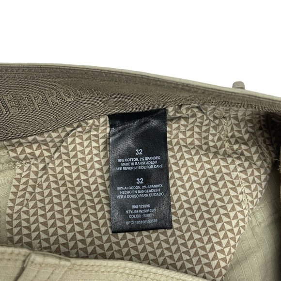 NWT Men’s Weatherproof Tan Size 32 Utility Trail Shorts Stretch Flex Waistband - Picture 4 of 8